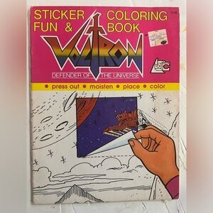 Voltron Sticker Fun and Coloring Book 1985